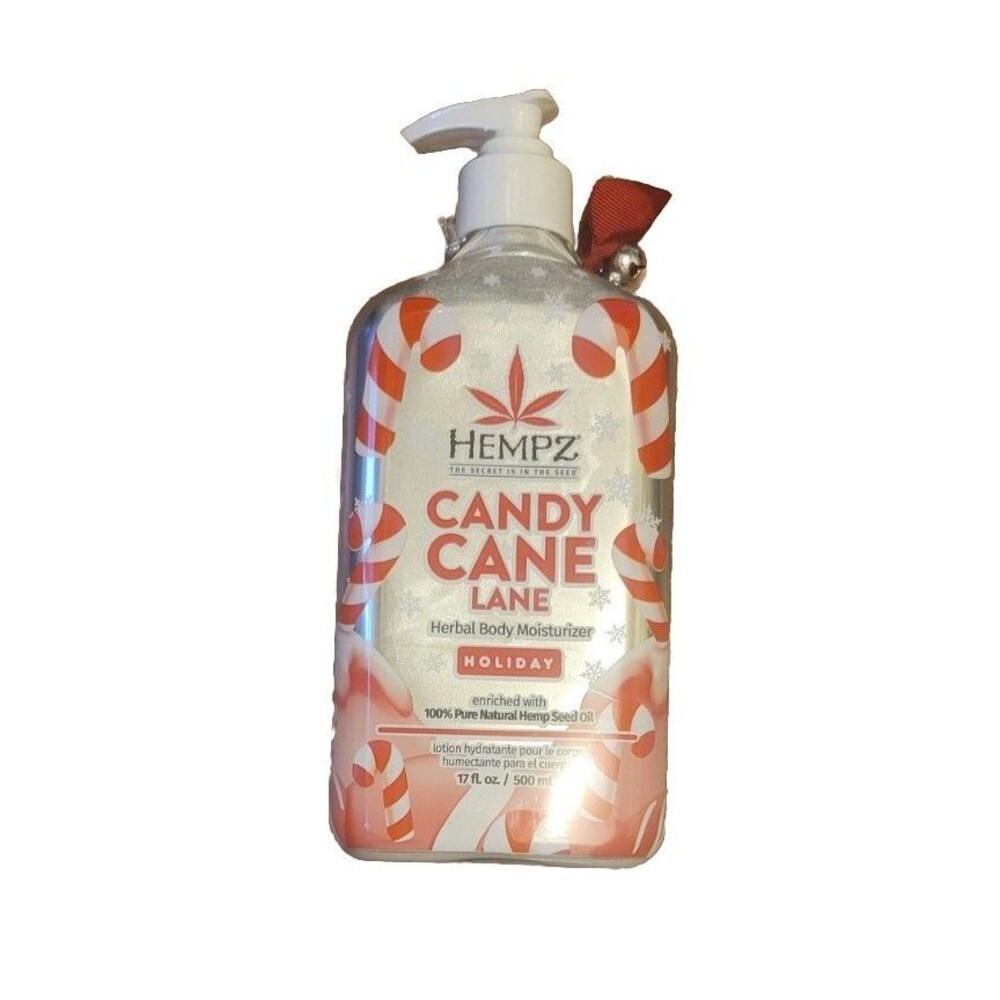 HEMPZ Candy Cane Lane Herbal Body Moisturizer 17oz. Limited Edition. New